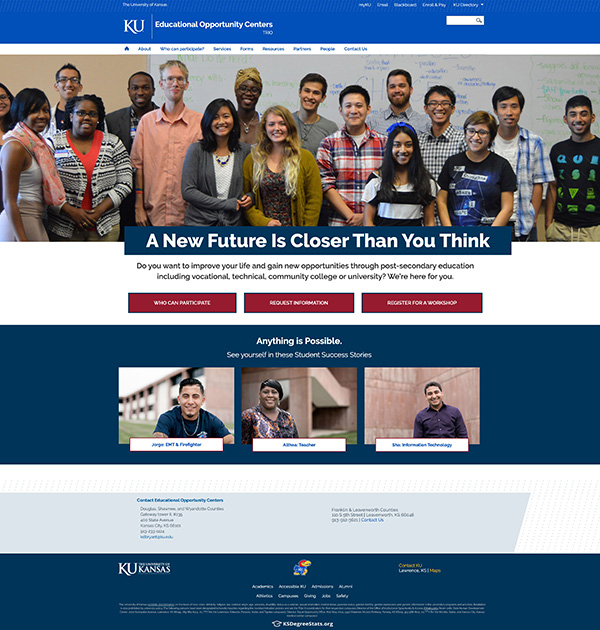 Eductional Opportunity Centers home page