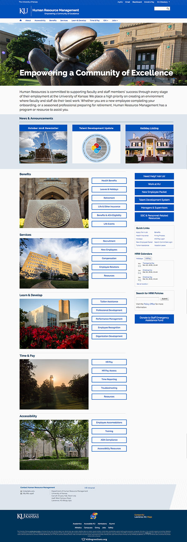 Human Resources home page