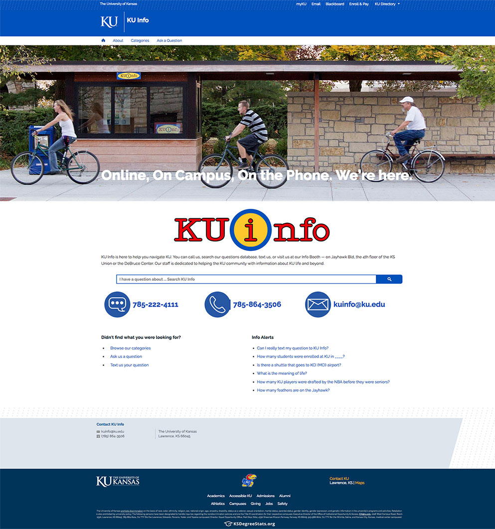 KU Info Website